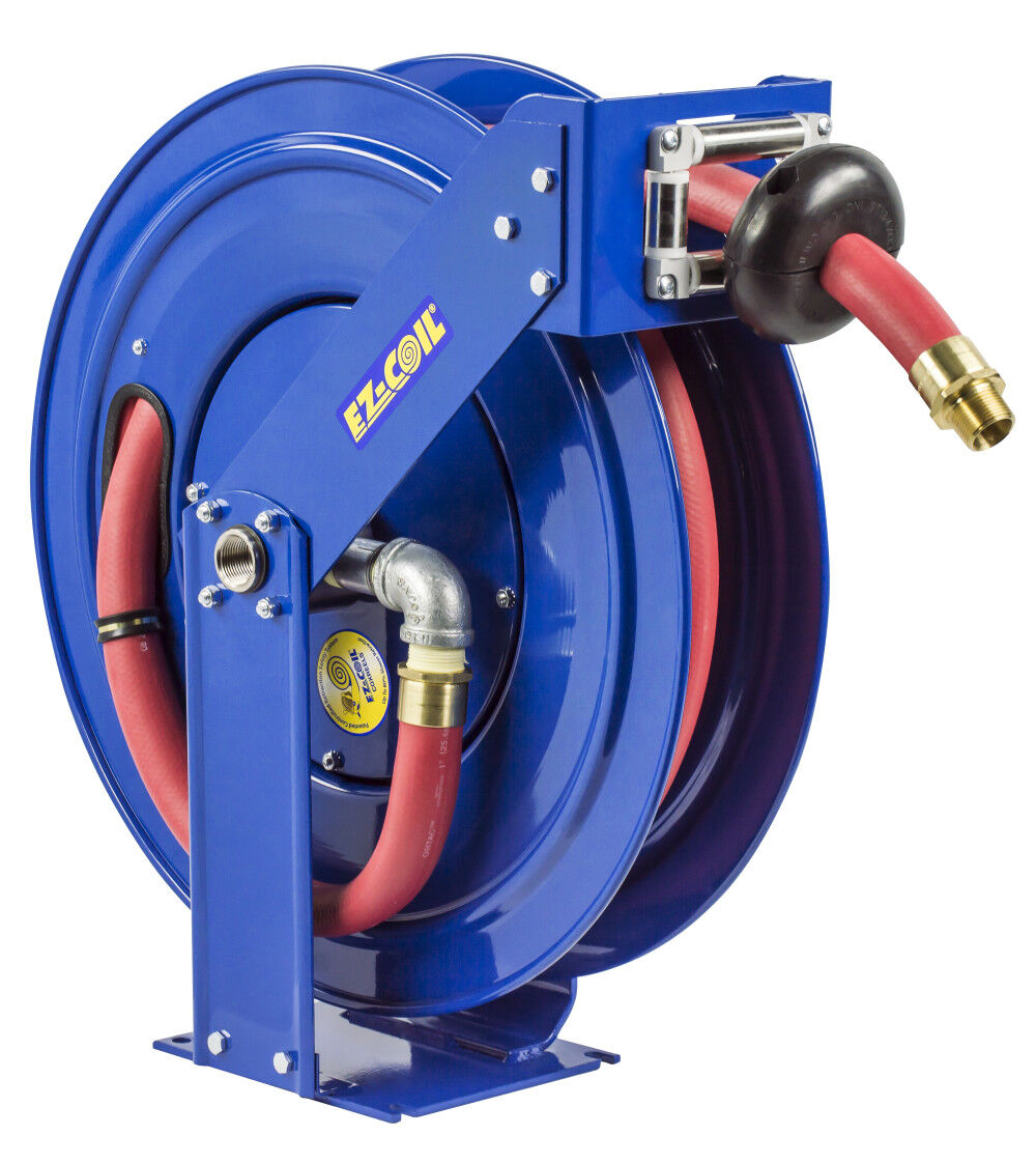 COXREELS SH-N-535 3/4 x 35' Heavy Duty Air Compressor Hose Reel, Spring  Rewind Air and Water Reel with Hose